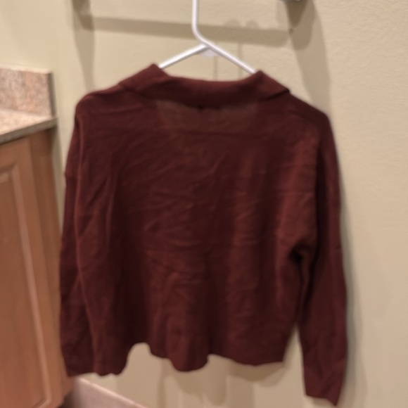 Madewell woman's wool brown/maroon sweater - Picture 6 of 8